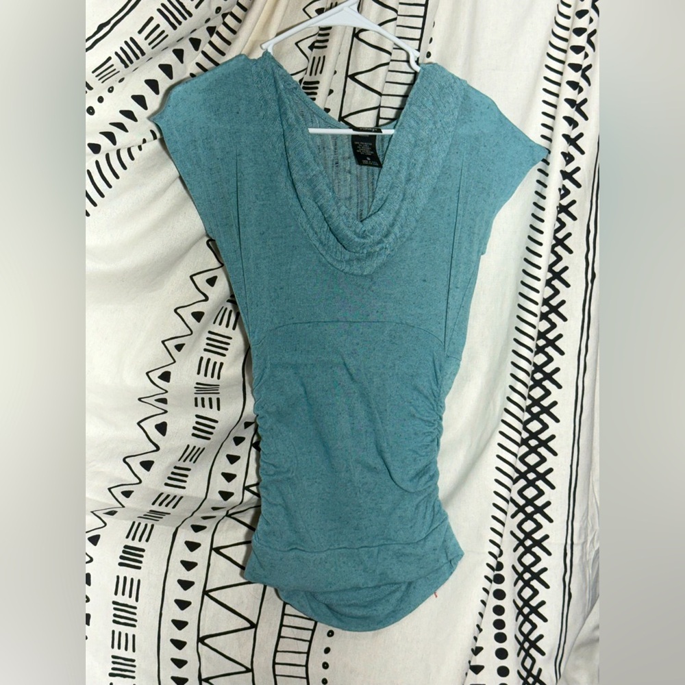 Blue vanity dress top